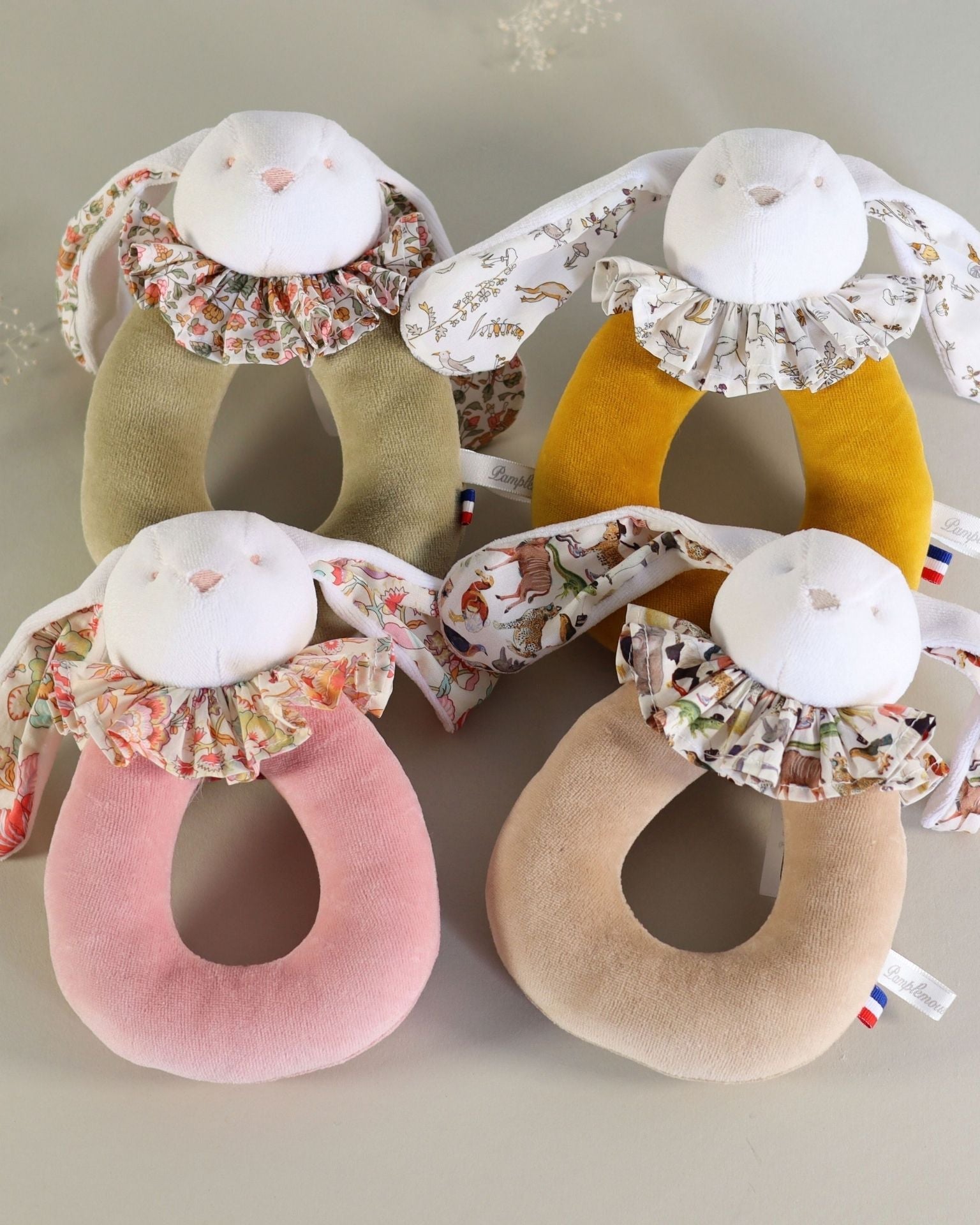 Rabbit Ring Rattle Yellow