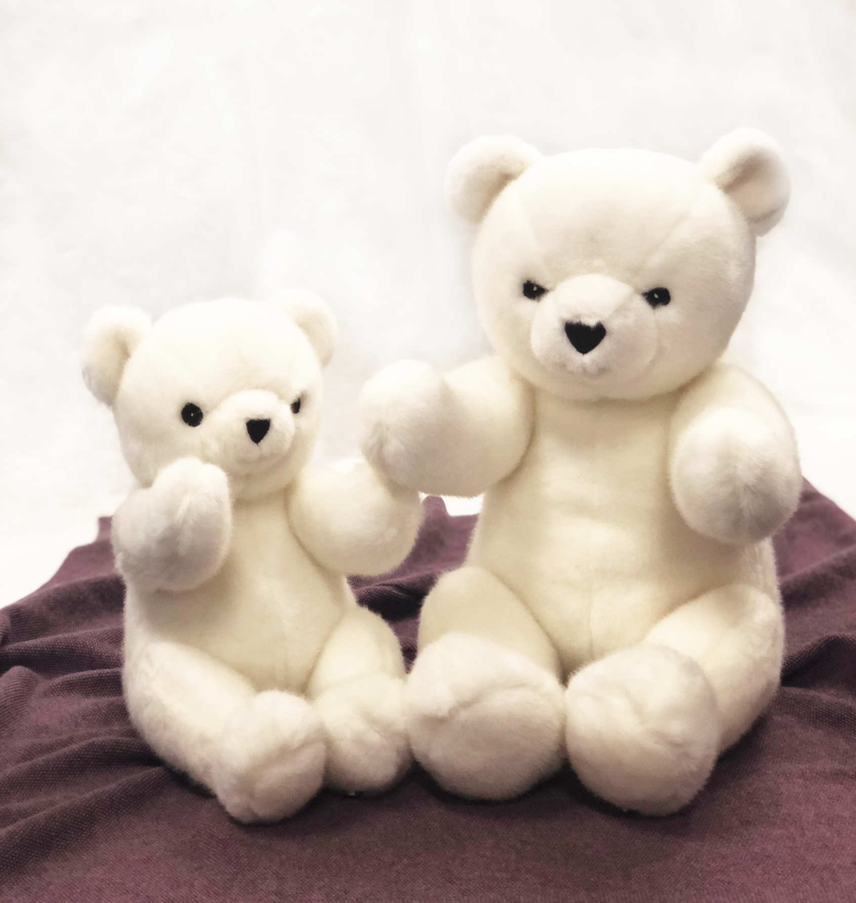 Robert the Bear in Steiff Faux Fur | White