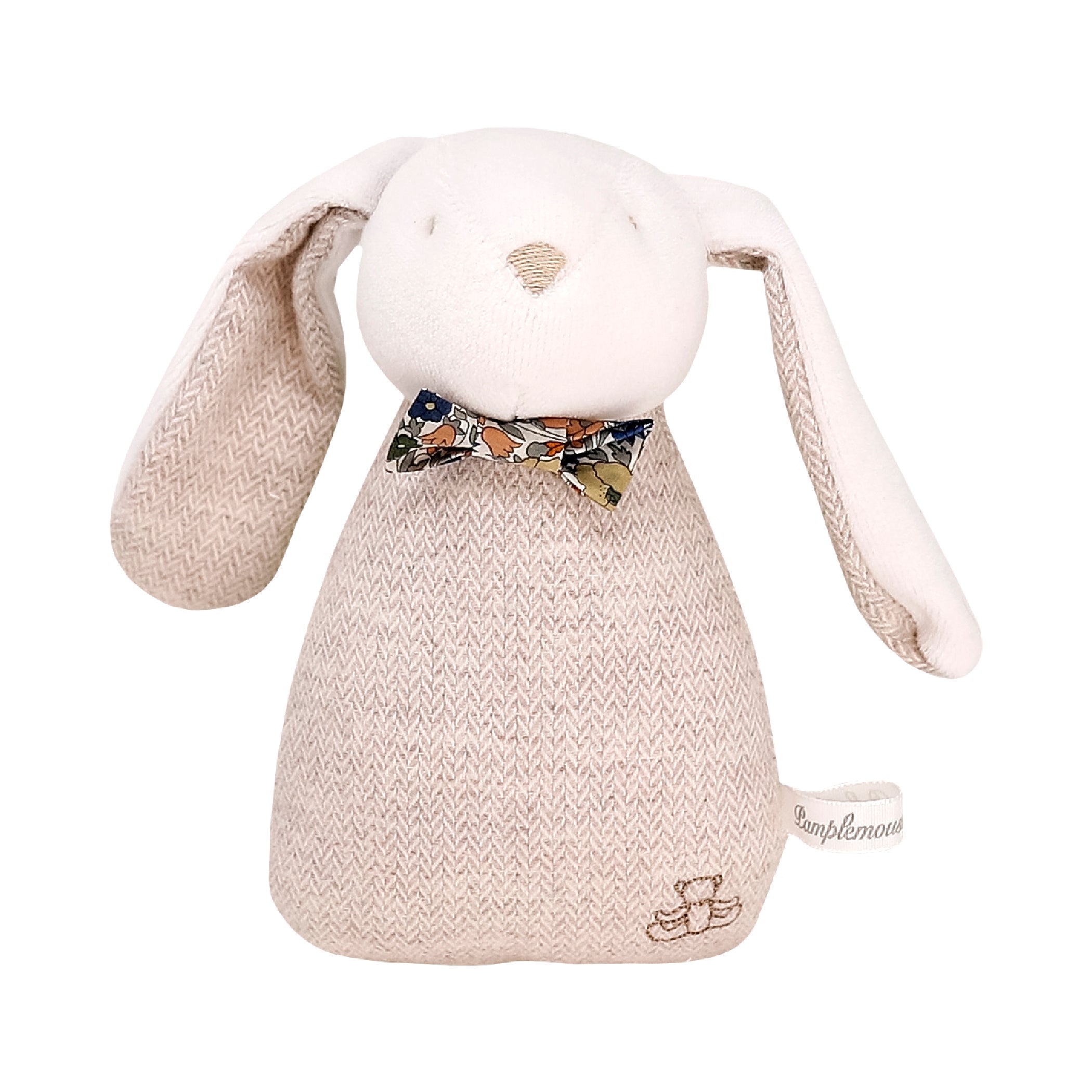 Pamplemousse Peluches Liberty Rabbit Rattle