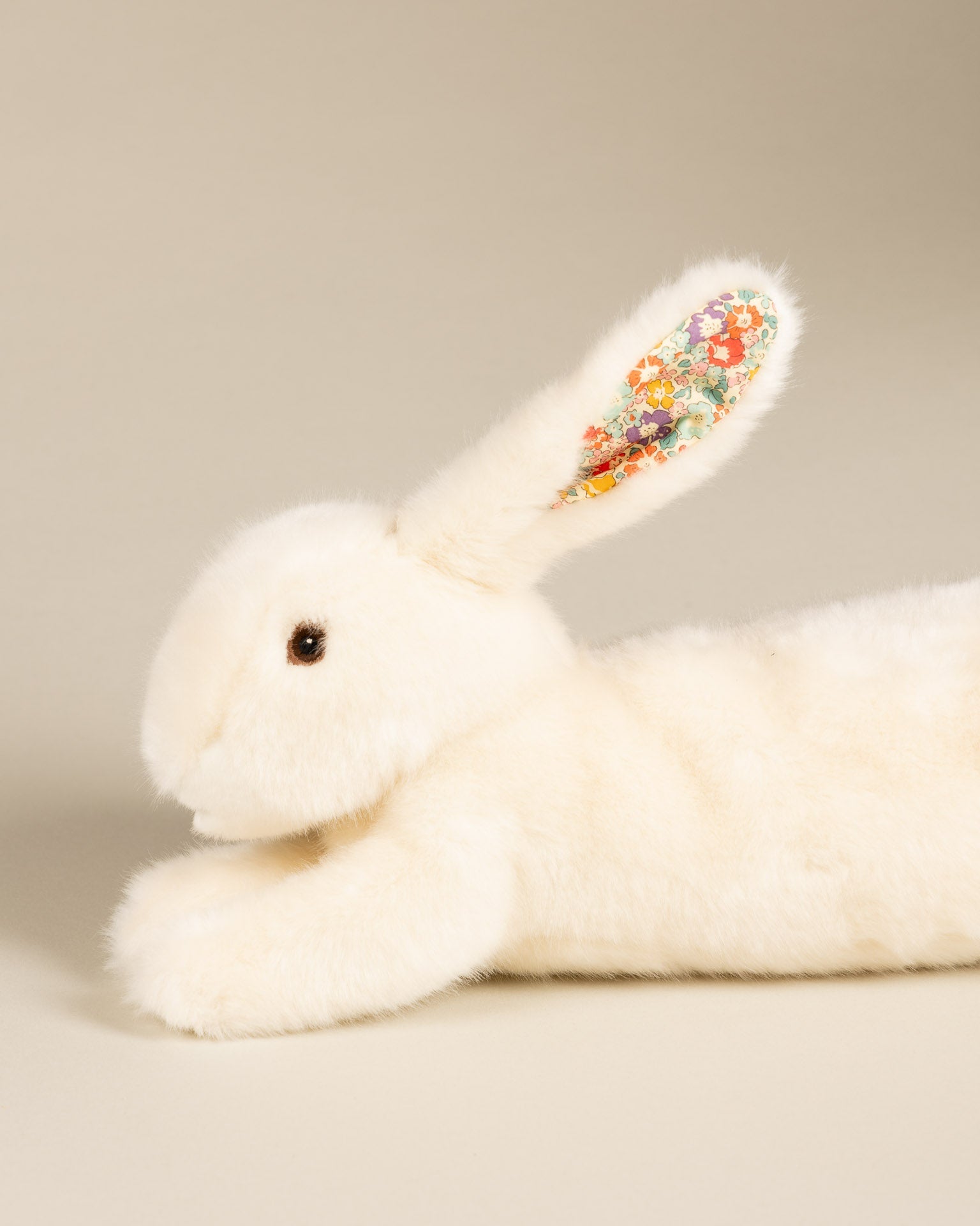 Martin the Rabbit | Beige | Orange Liberty Print