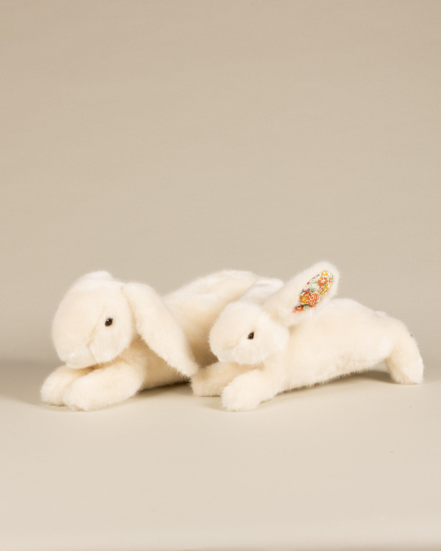 Martin the Rabbit | Beige | Orange Liberty Print