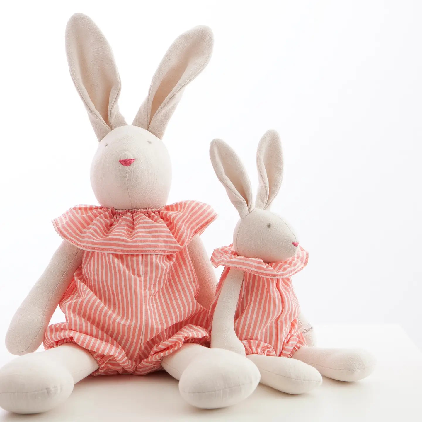 Josephine the Rabbit | Red Stripes Print