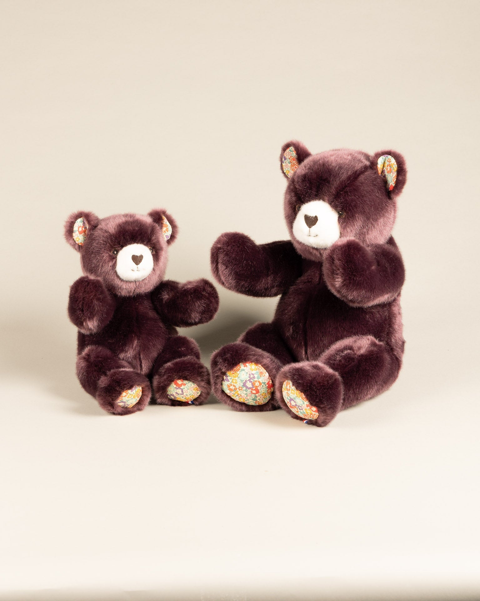 Robert the Bear | Prune | Orange Liberty Print
