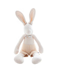 Arthus The Rabbit | Beige-Striped Linen Pants