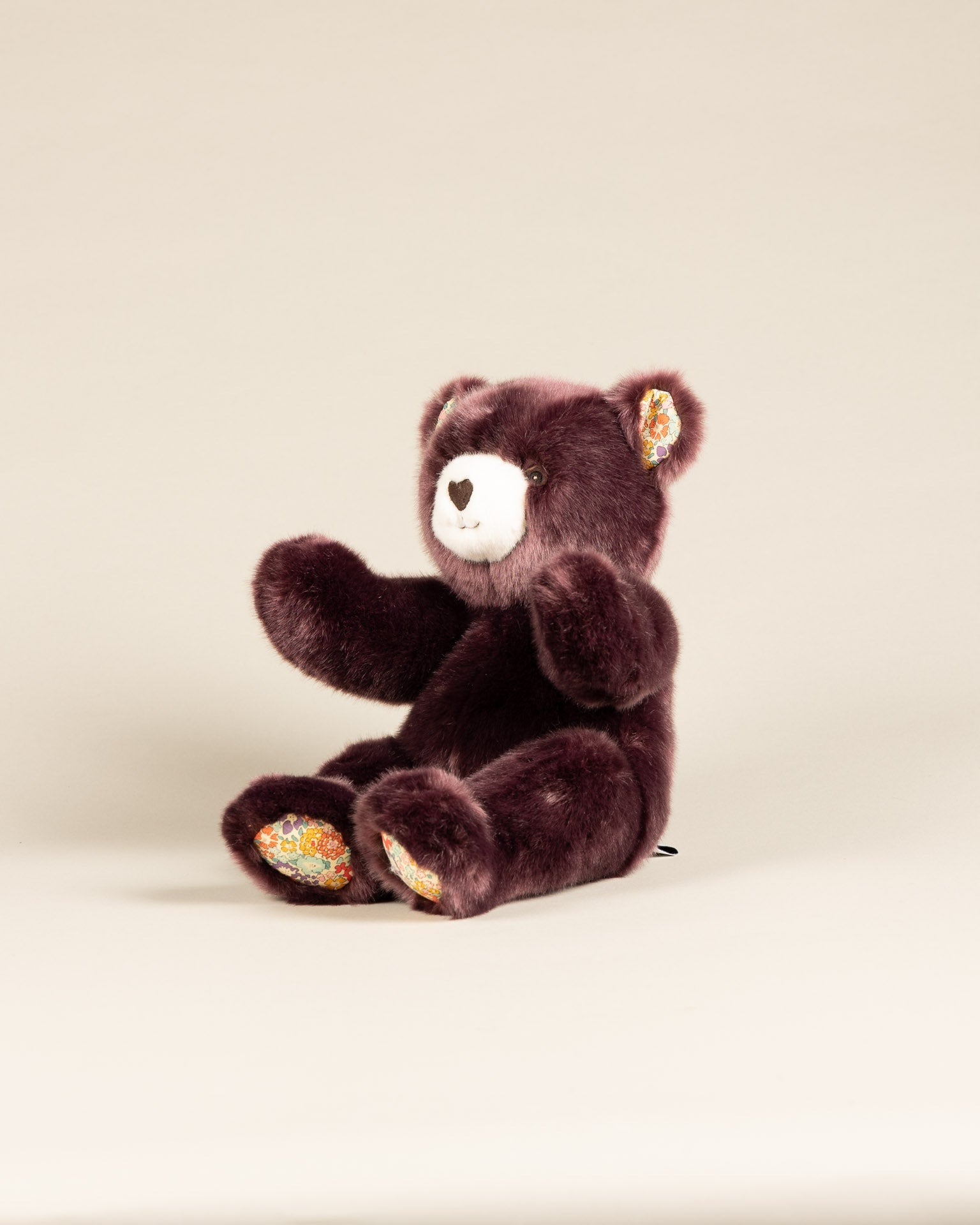 Robert the Bear | Prune | Orange Liberty Print